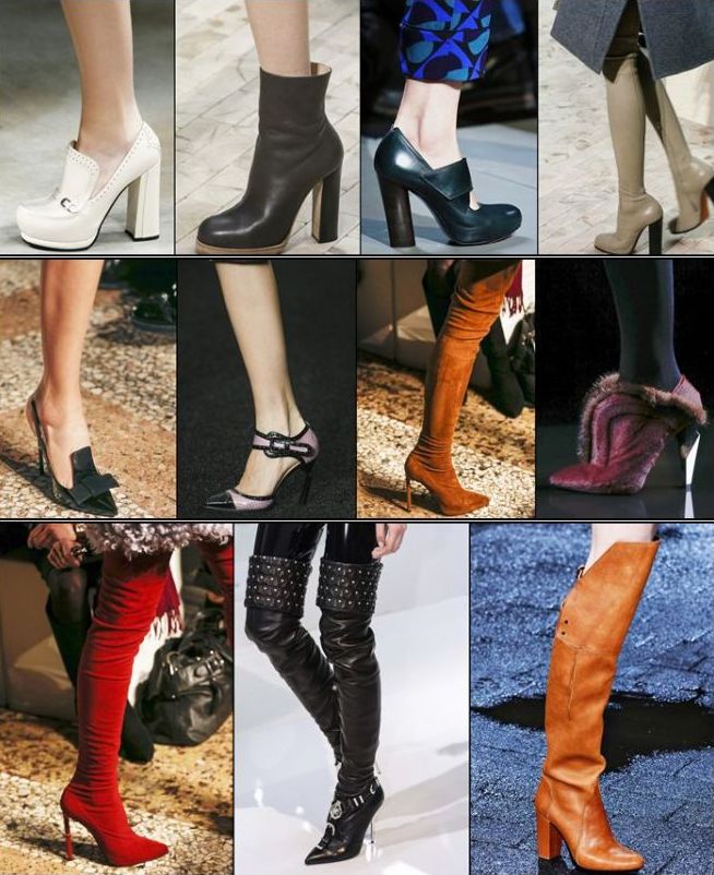 Фото модных цветов, фотографии и картинки женской обуви зима 2021 года