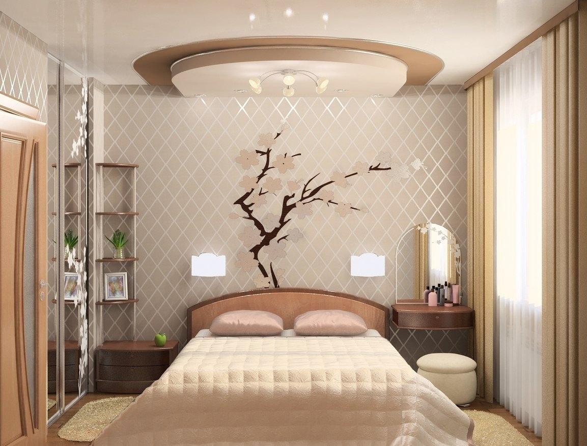 Интерьер-дизайн спальни 9 кв. метра, современный стиль