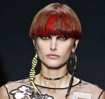 Женские челки волос с прической, мода 2022