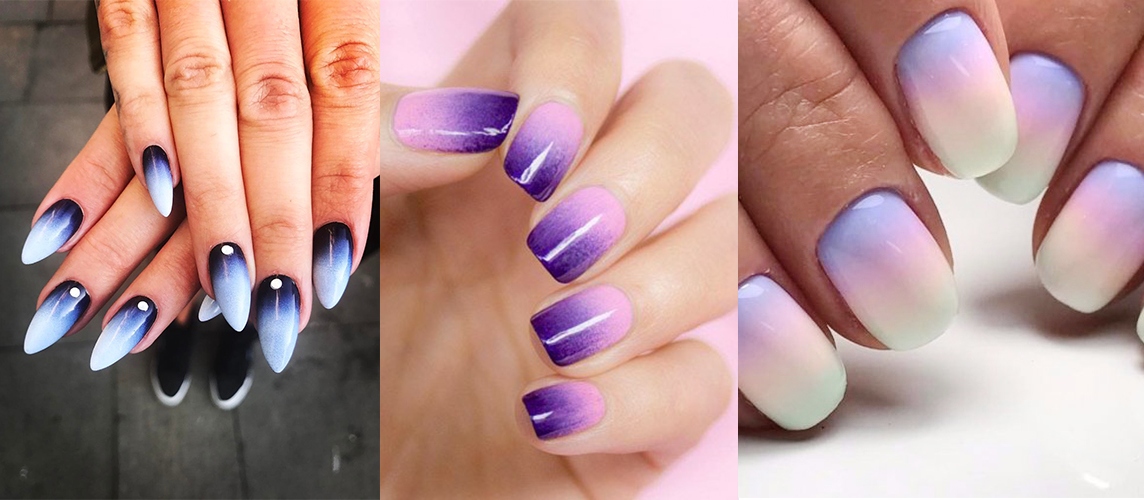 Красивые омбре ногти, ombre-manicure 2021