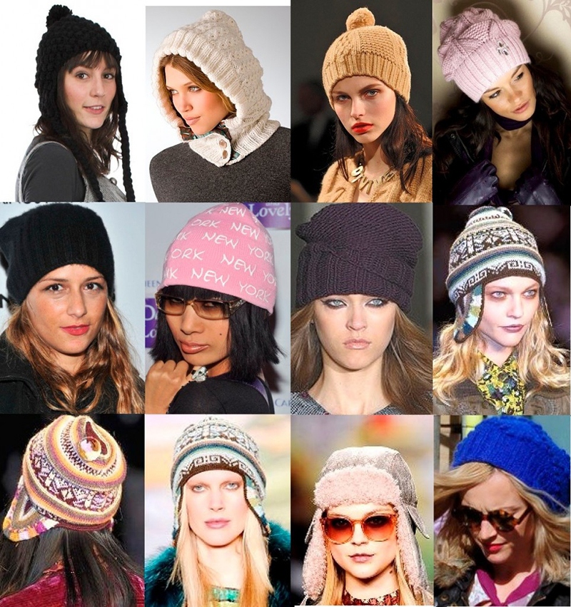 Модные женские модели вязанных шапок 2018 года