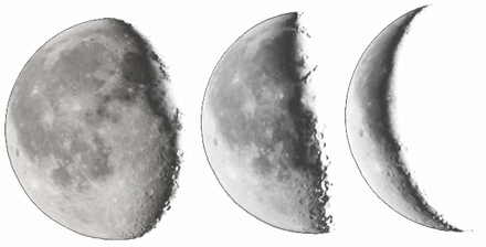 Новая Луна, календарь с фазами Убывающей Луны 2025