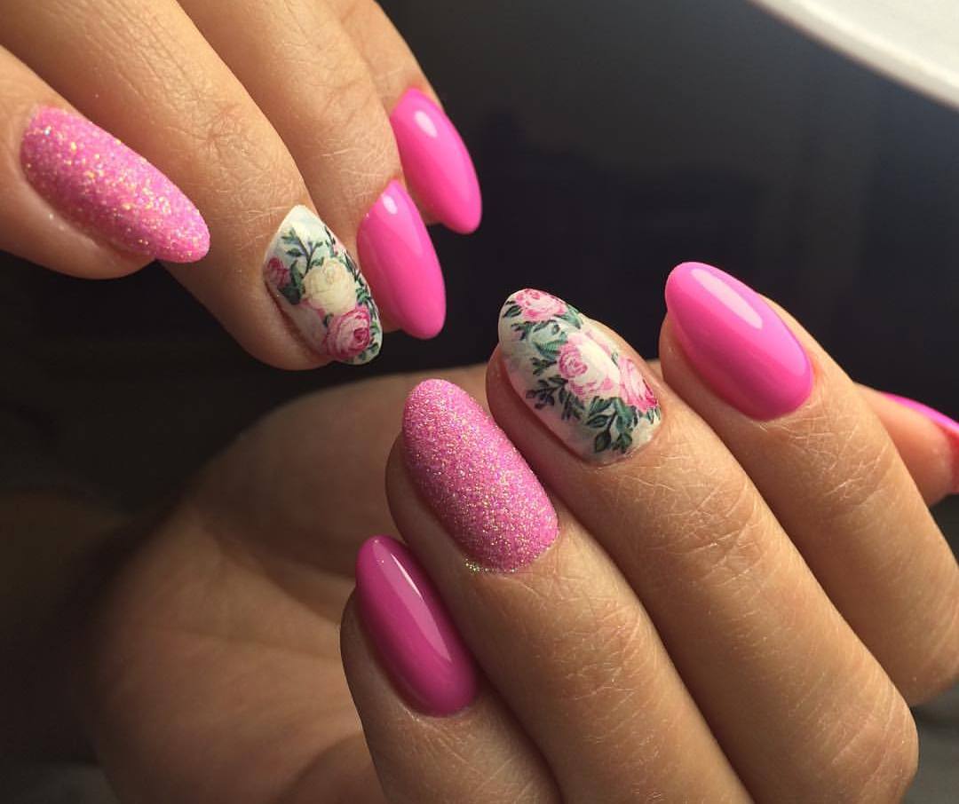 Розовые весенние ногти, красивый розовый маникюр весны 2022